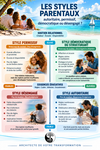 Les quatre styles parentaux selon le soutien relationnel et les exigences éducatives. 