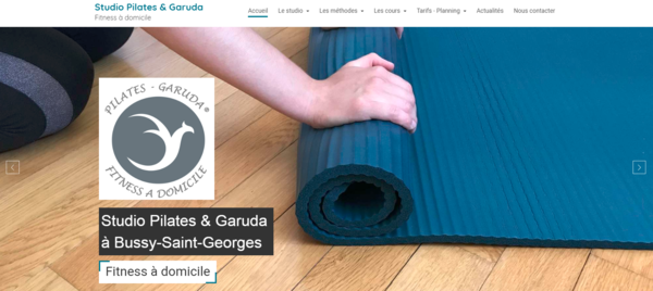 Mise en ligne du site internet du Studio Pilates & Garuda