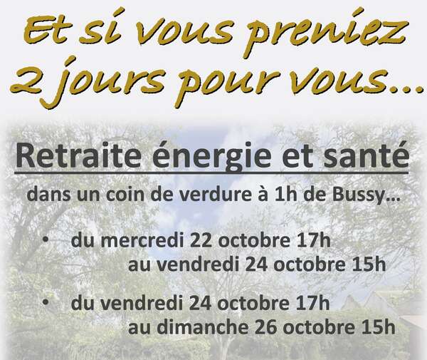 Et si tu prenais 2 jours vraiment pour toi ?