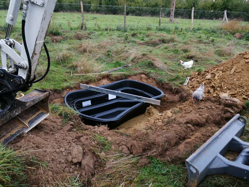 Chantier pose de bassin