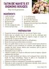 Recette Tatin navets oignons rouges