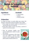Recette Soupe de tomates au naturel