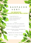 Recette gaspacho vert