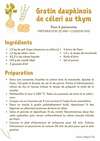 Gratin dauphinois céleri thym