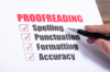 Proofreading and review