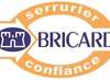 Logo Bricard serrurier confiance avec château violet