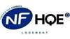 Logo certifié NF HQE logement pour habitat écologique