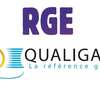 Logos RGE et Qualigaz certification gaz sécurité