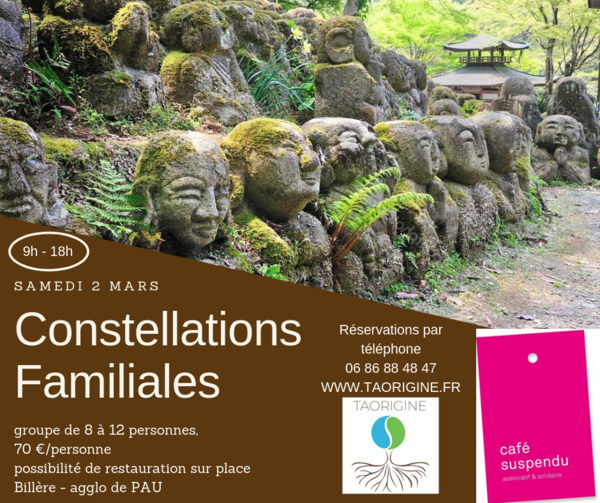 ATELIER CONSTELLATIONS FAMILIALES en GROUPE Samedi 2 mars de 9h à 18h