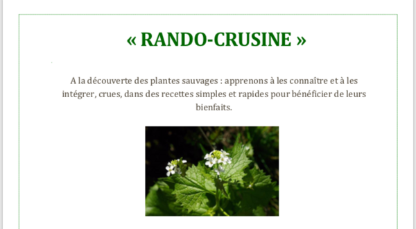 Rando-crusine de printemps 2020
