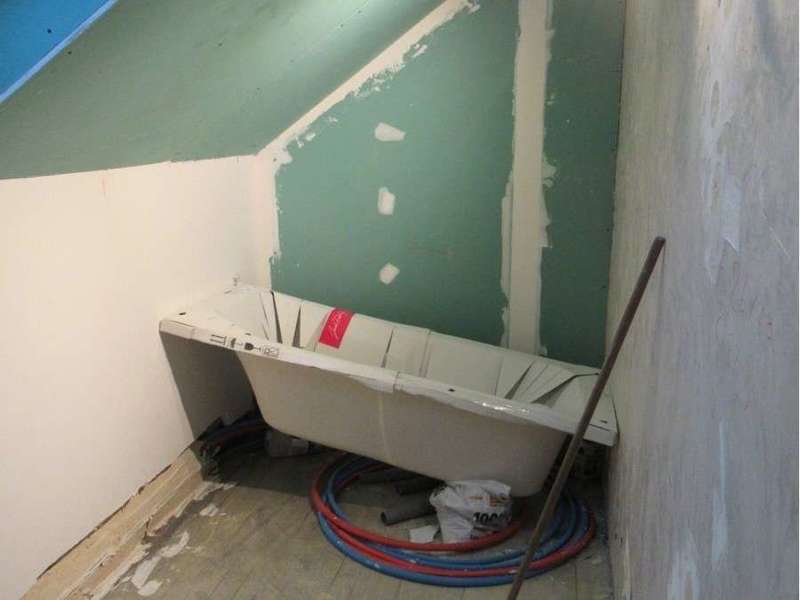 Transformée en Salle de Bain