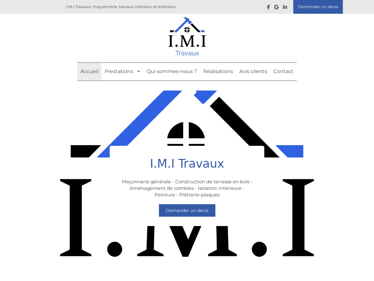 Exemple de site internet de Maçonnerie, Carrelage et Revêtement à Bourgbarré