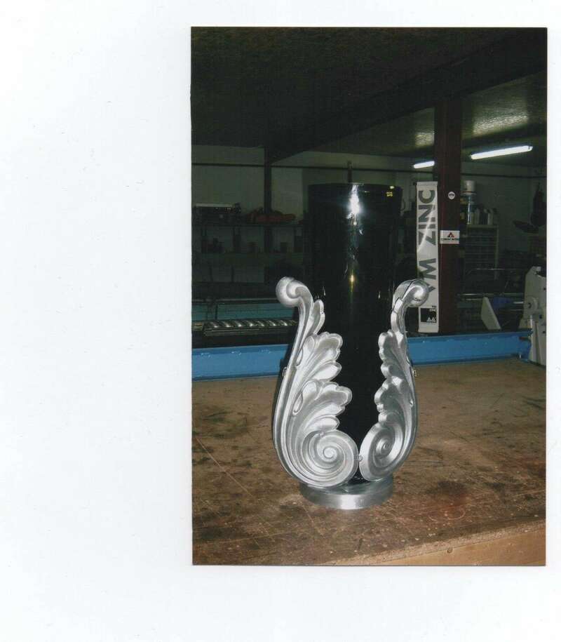 Vase en zinc