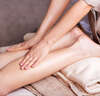 Massage des jambes pour drainage lymphatique manuel confort