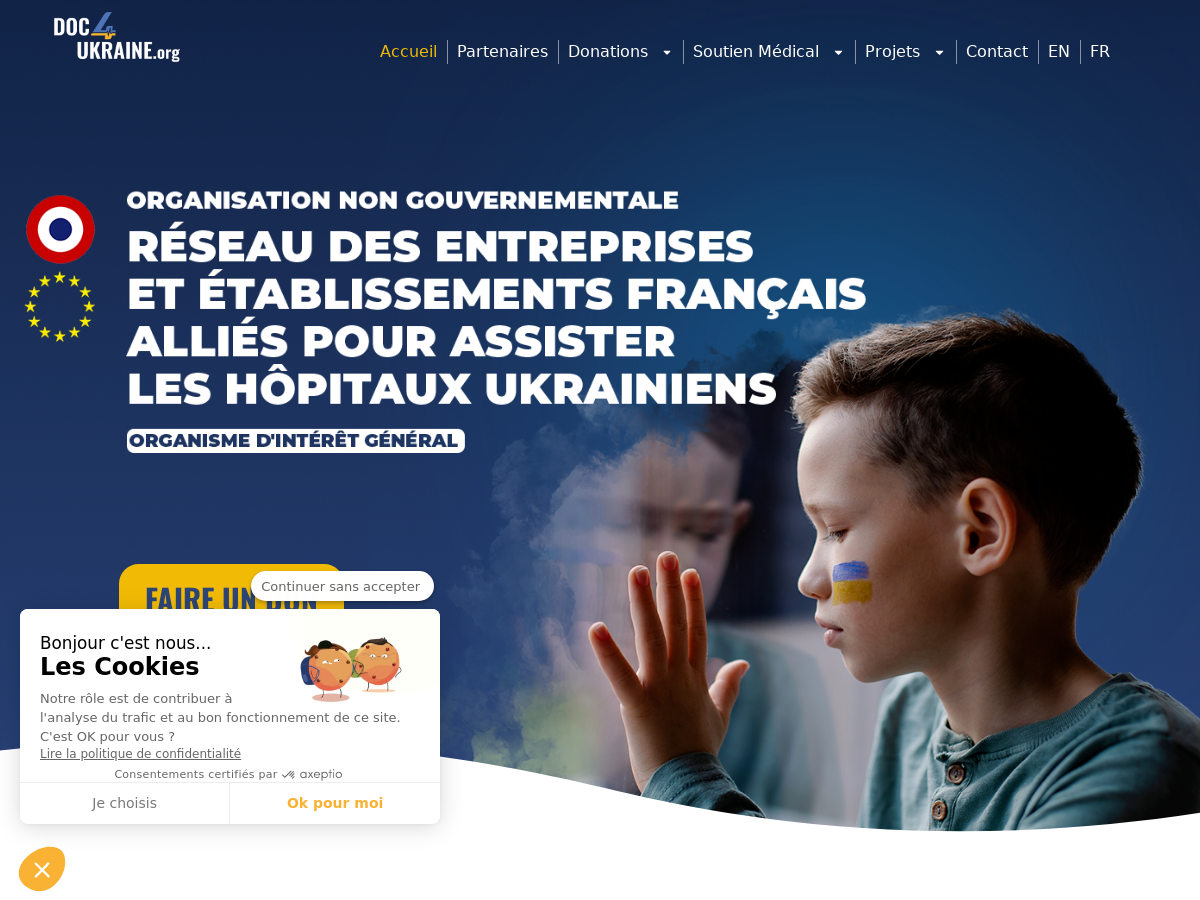 Exemple de site internet de Association à but non lucratif