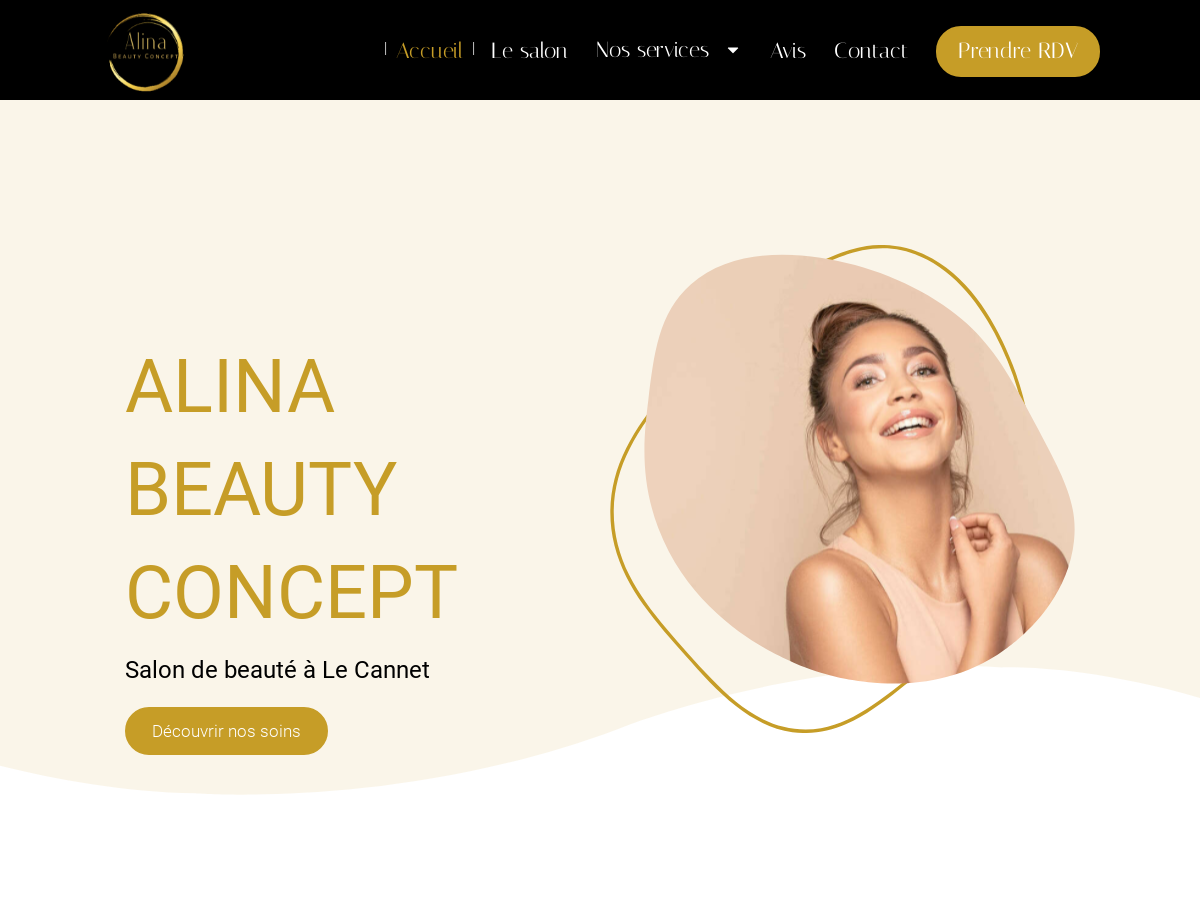 Exemple de site internet de Institut de beauté et d'esthétique et Spa à Le Cannet