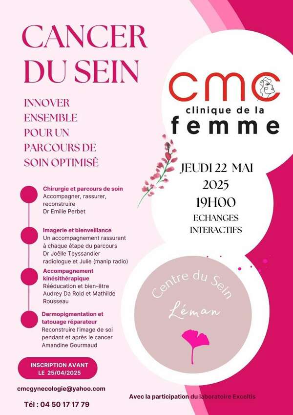 Cancer du sein : Conférence sur les parcours de soins optimisés au CMC 2