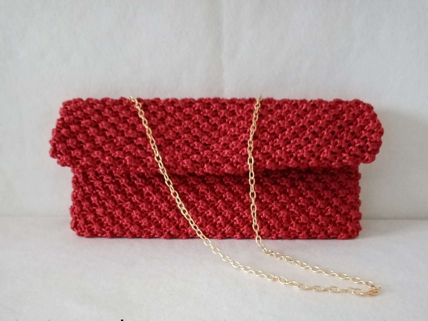 pochette de soirée tricotée main