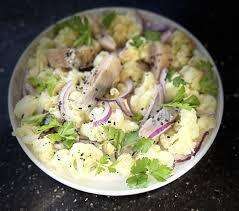 Tartare hareng-poire en salade