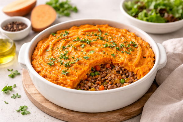 Hachis parmentier à la patate douce 