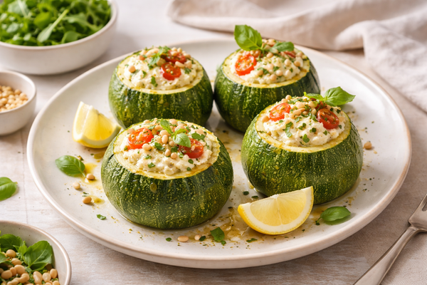 Courgettes farcies à la brousse