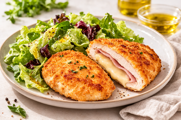 Cordon bleu & salade verte
