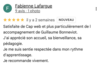 Screen temoignage client Cap sur le Web Avis Google