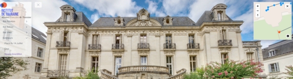 Visite virtuelle de l'institut de Touraine à Tours, extérieur