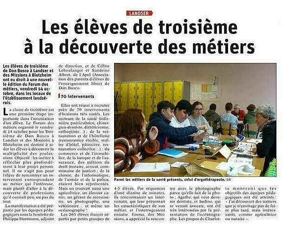 Article de presse paru dimanche 23/10/2022