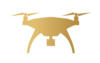 Drone en vol capturant des images aériennes pour vidéos et photos qualitatives