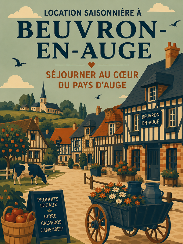 Location saisonnière à Beuvron-en-Auge : séjourner au cœur du Pays d'Auge