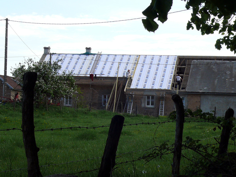 Panneaux Trilatte sur une habitation.