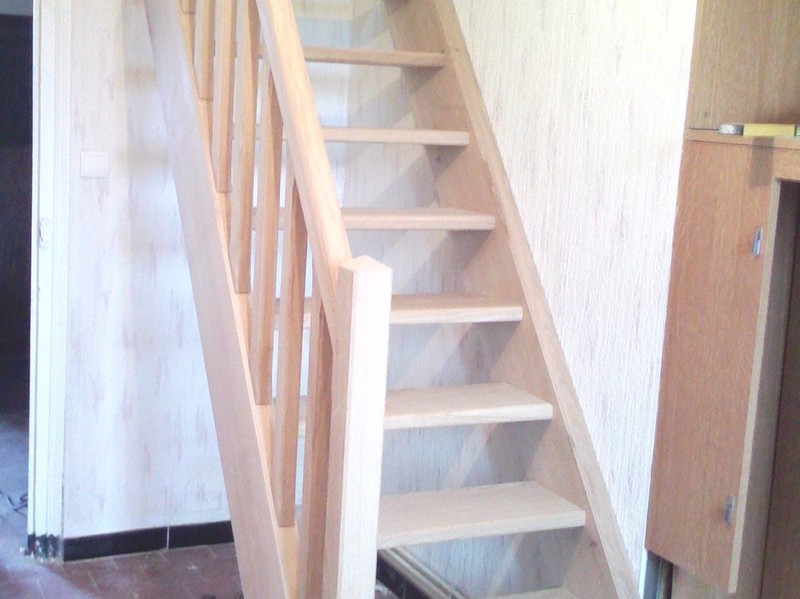 Echelle de meunier en chêne.