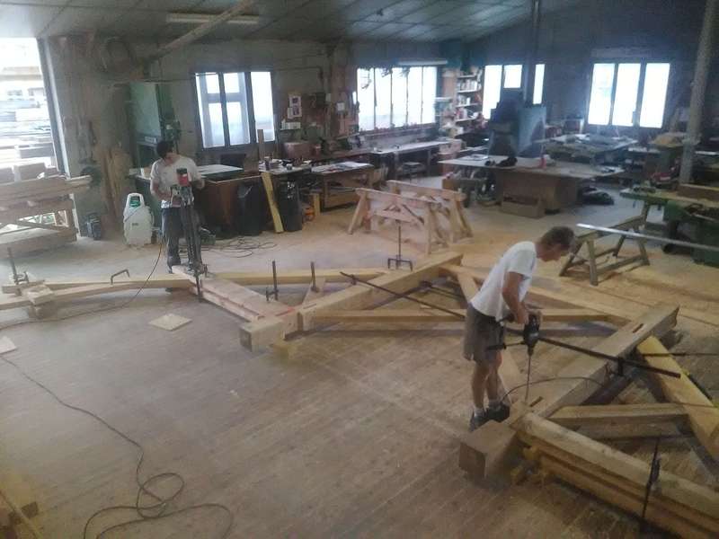 Taillage de fermes en atelier.