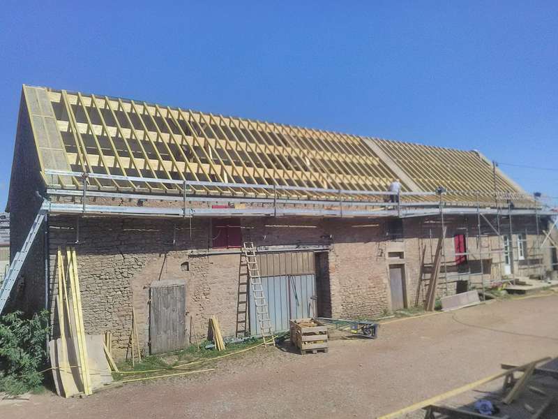 Rénovation d'un corps de ferme.