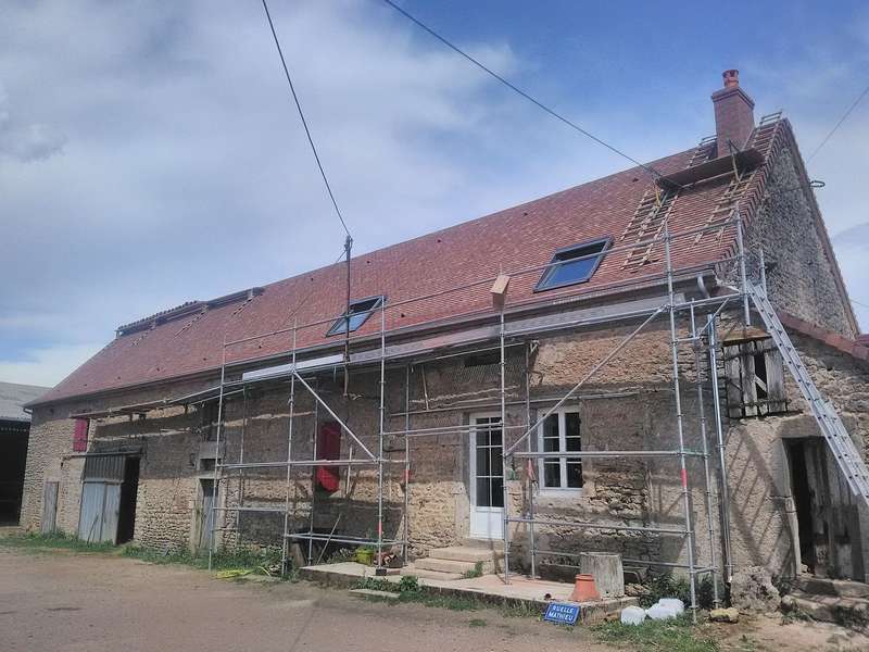 Tuiles plates panachées (2 coloris).