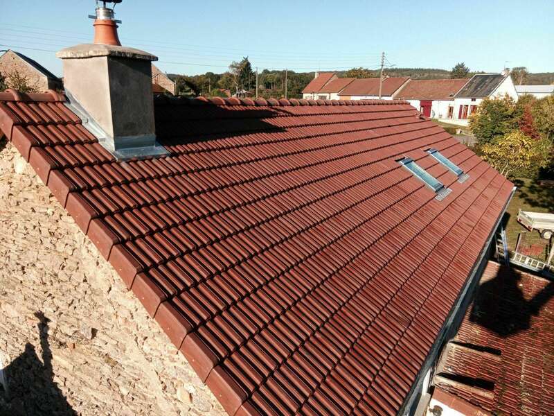 Tuile Standard 14 rouge ancien de chez Edilians.