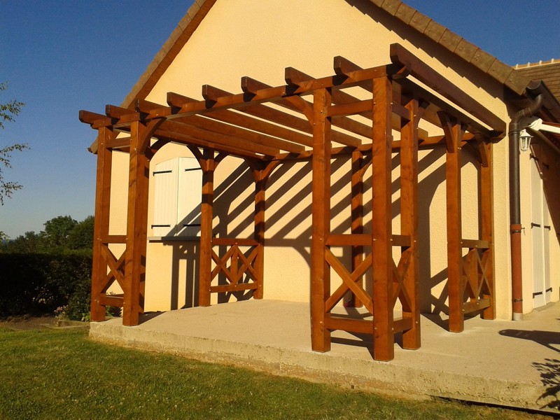 Pergola en douglas.