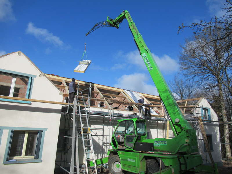 Même panneau levé sur un autre chantier.