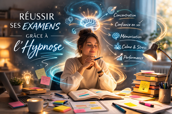 Réussir ses examens grâce à l’hypnose : concentration, confiance et performance