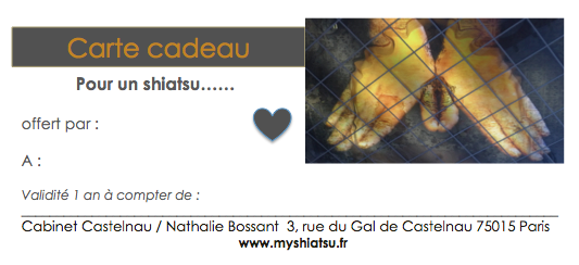 Carte cadeau Myshiatsu