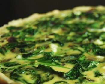 Quiche toute verte, SANS pâte feuilletée