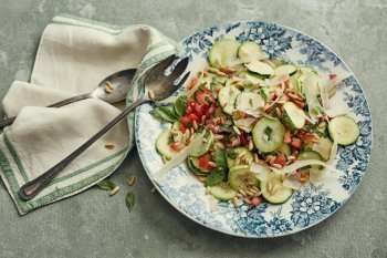 Courgettes estivales en marinade