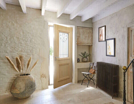 Portes d'entrée mixte alu/bois