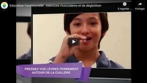 Exercices musculaires et de déglutition