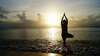 Posture de Yoga sur la page