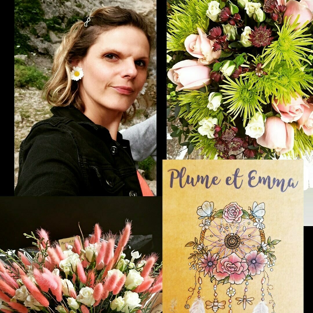 Emmanuelle  Peyen , fleuriste chez Plume et Emma a Thonon-les-Bains 74200