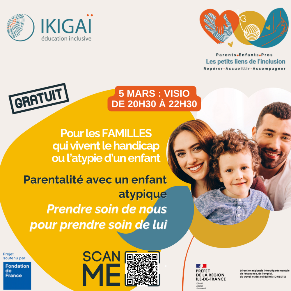1er rendez-vous des ateliers Parentalité - mardi 5 mars à 20h30