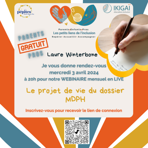 Visio n°5 -  Mercredi  3 avril à 20h projet de vie du dossier MDPH