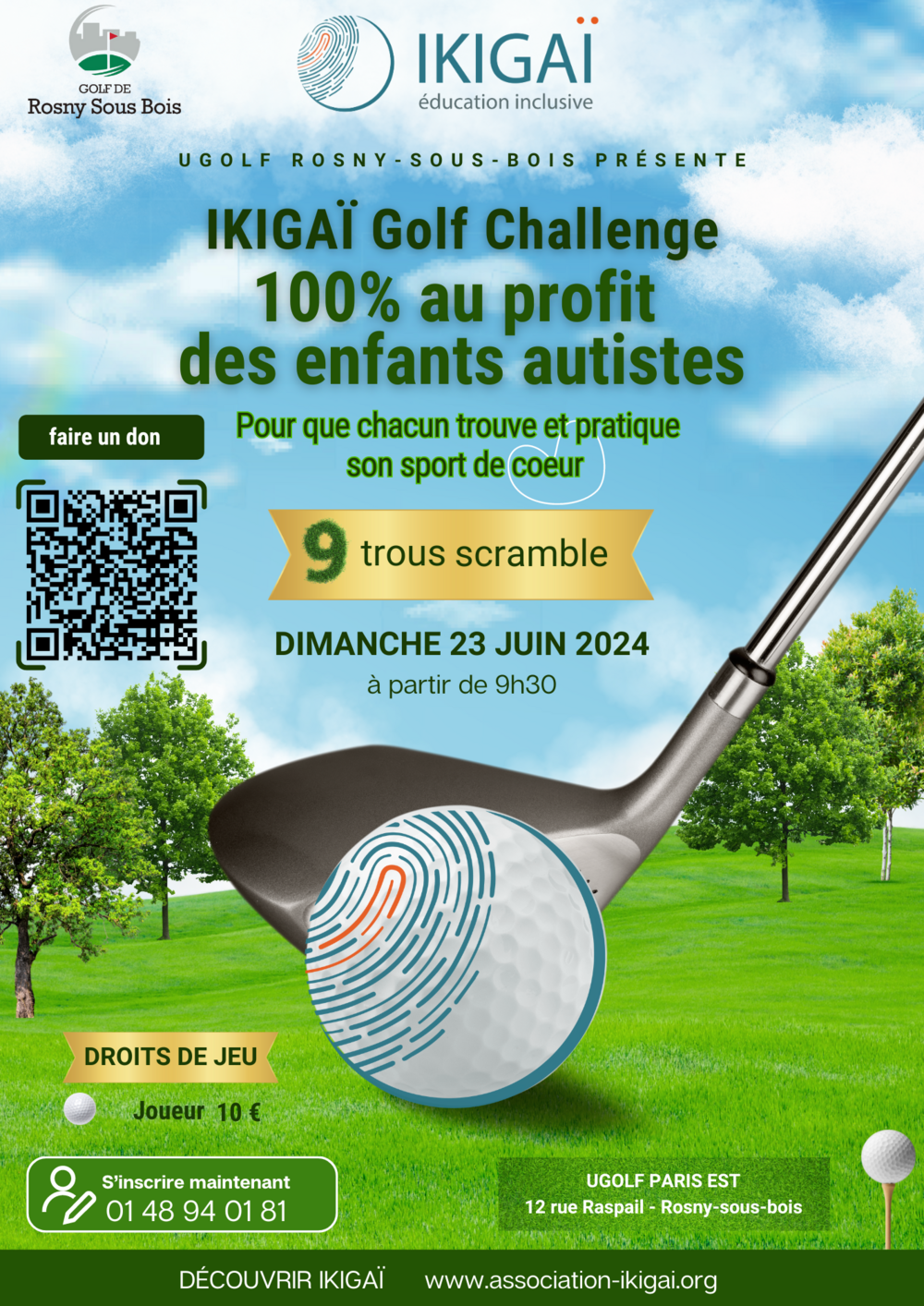 IKIGAÏ Golf challenge le 23 juin à Rosny-sous-Bois